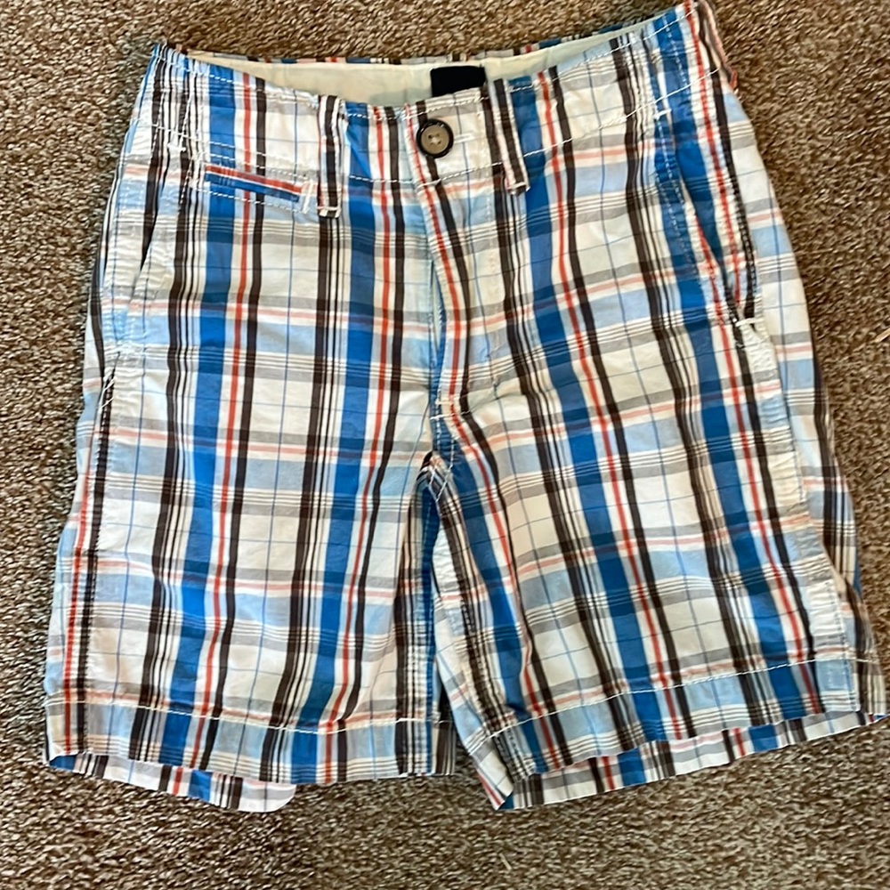 Gap plaid zip shorts 4T